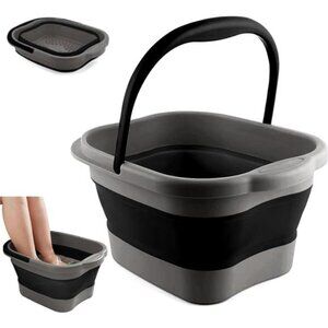 Collapsible Foot Tub Feet Soaking Spa Bath with Massager Acupoints